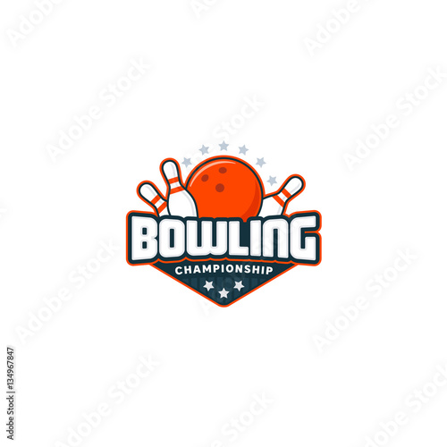 Bowling badge logo