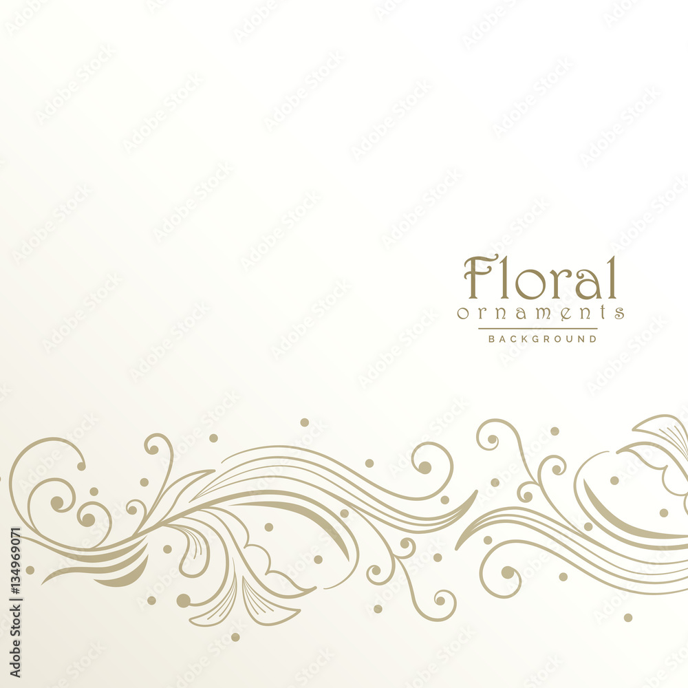 beautiful floral design background