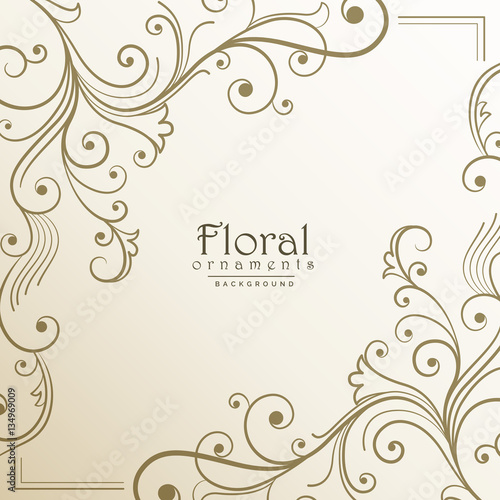 lovely floral background design