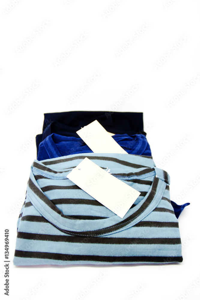 New stripes mens shirt. T-shirt Isolated on white New stripes mens shirt. T-shirt Isolated on white