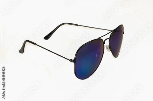 Sunglasses on a white background 