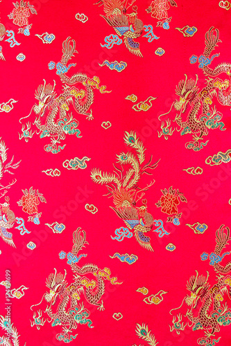Obraz na płótnie Pattern of Cheongsam dress w salonie