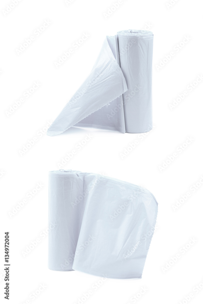 Trash bag roll isolated Trash bag roll isolated