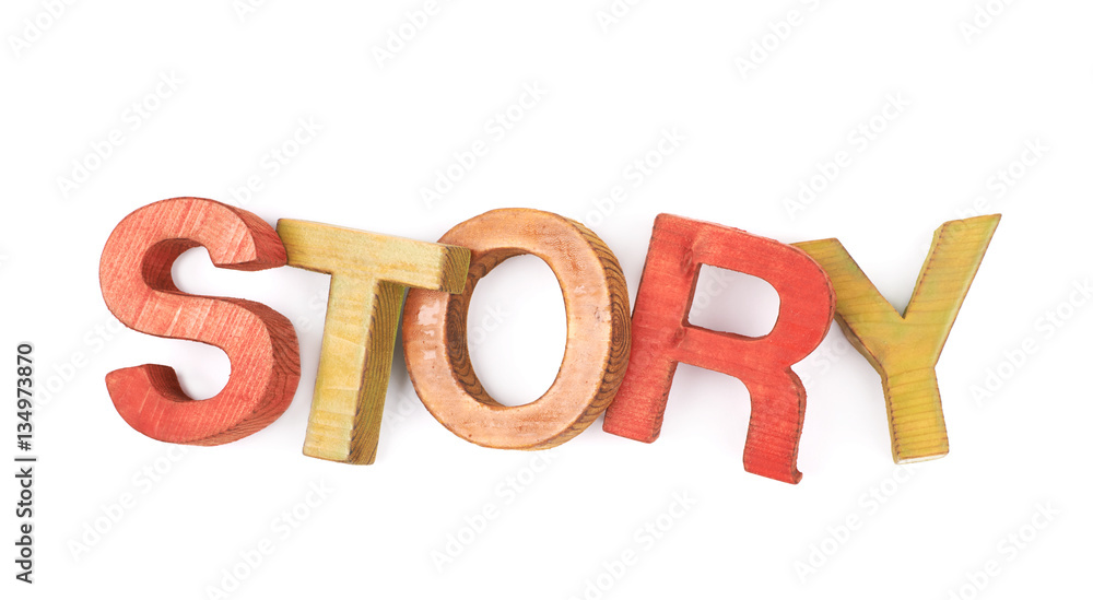 Word made of wooden letters isolated Word made of wooden letters isolated