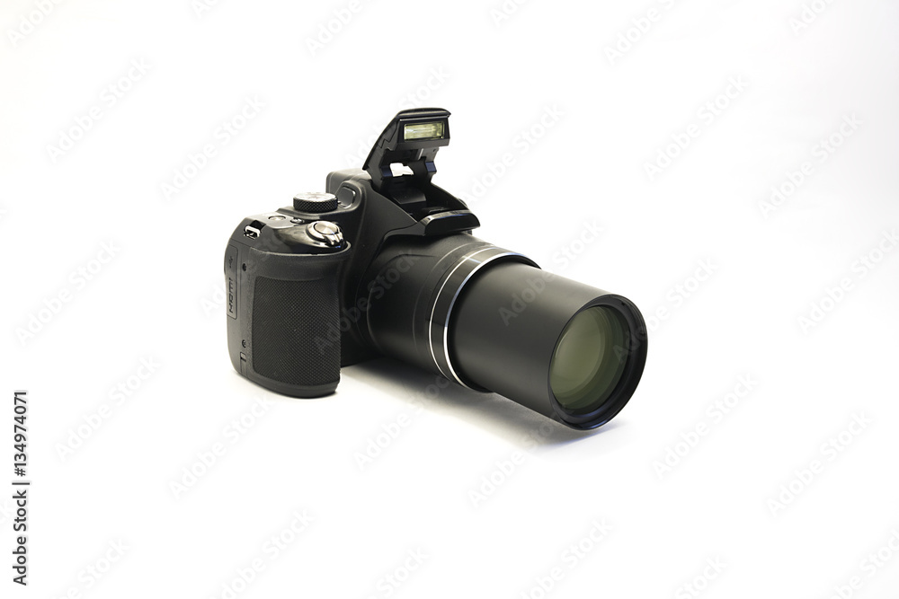 Photo camera isolated on white background Photo camera isolated on white background