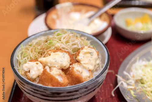 Japanese food ebi katsu