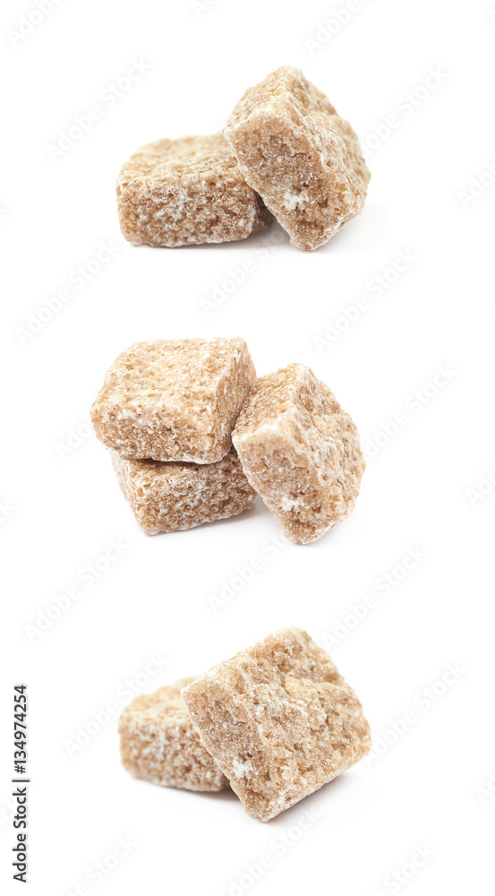 Couple of sugar cubes isolated Couple of sugar cubes isolated