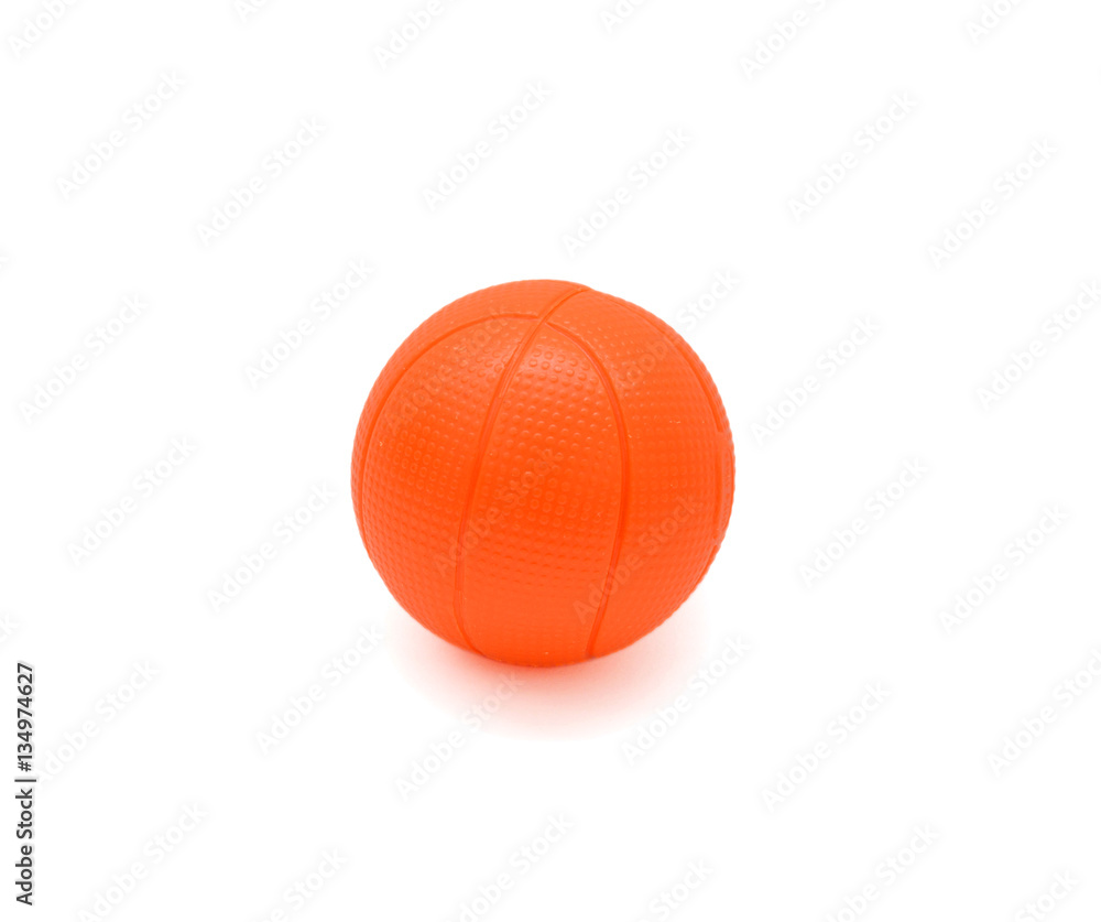 little orange ball isolated on white background