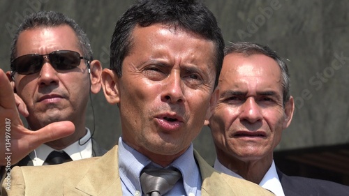 Hispanic Political Leader Speaking