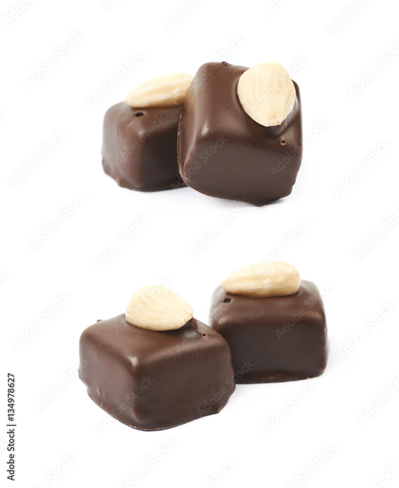 Chocolate confection candy isolated Chocolate confection candy isolated