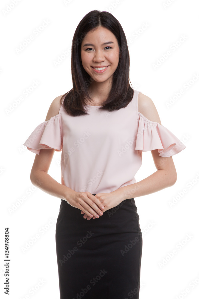 Young Asian business woman in suit. Young Asian business woman in suit.