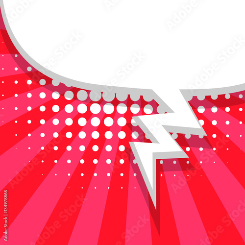Dot background style pop art. Clear pink speech bubbles halftone. Blank balloon template. Comic text talk dialog empty cloud. Creative idea conversation sketch drawing box