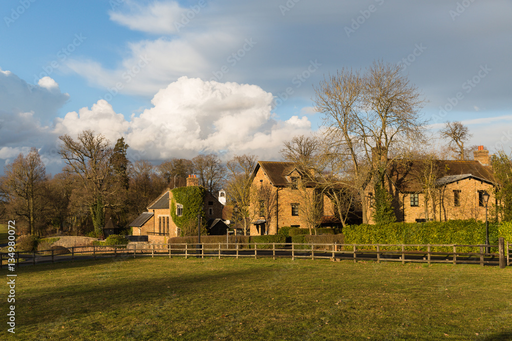 Old English Village in the Winter sun