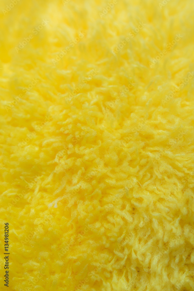 Yellow Fur of fabric surface texture Yellow Fur of fabric surface texture