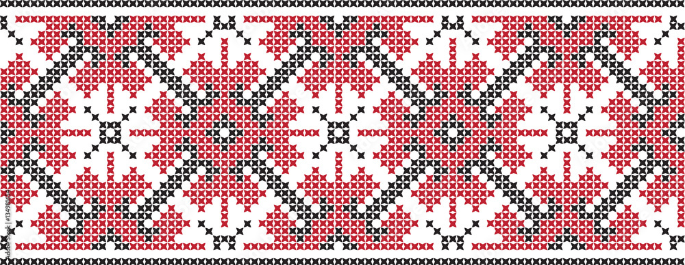 embroidered Ukrainian national pattern cross embroidered Ukrainian national pattern cross