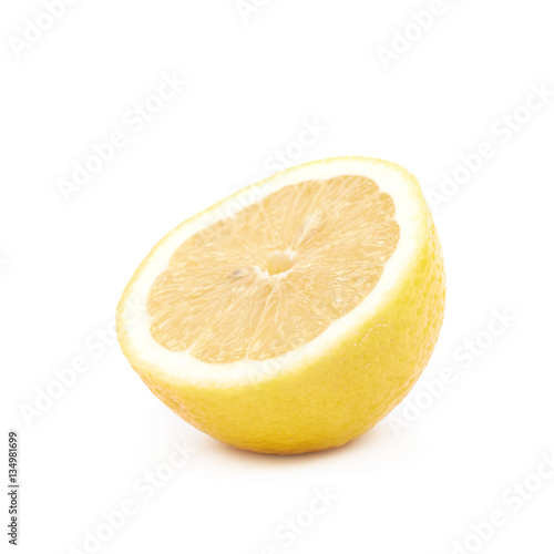 Half of a lemon fruit isolated