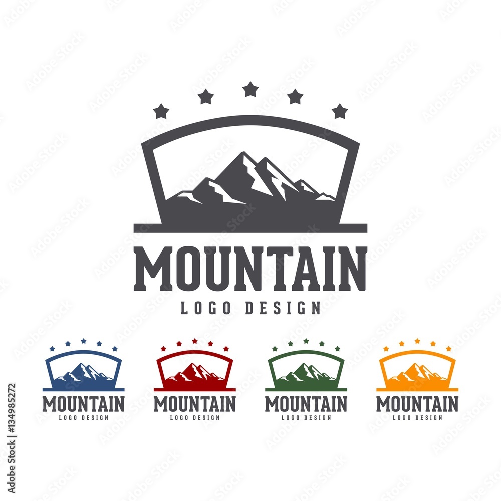 Naklejka premium Landscape Mountain Logo
