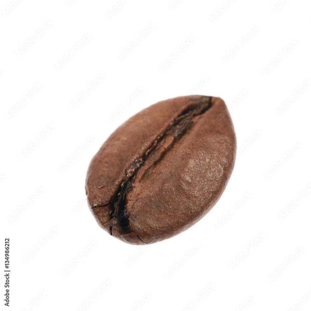 Obraz premium Single coffee bean isolated
