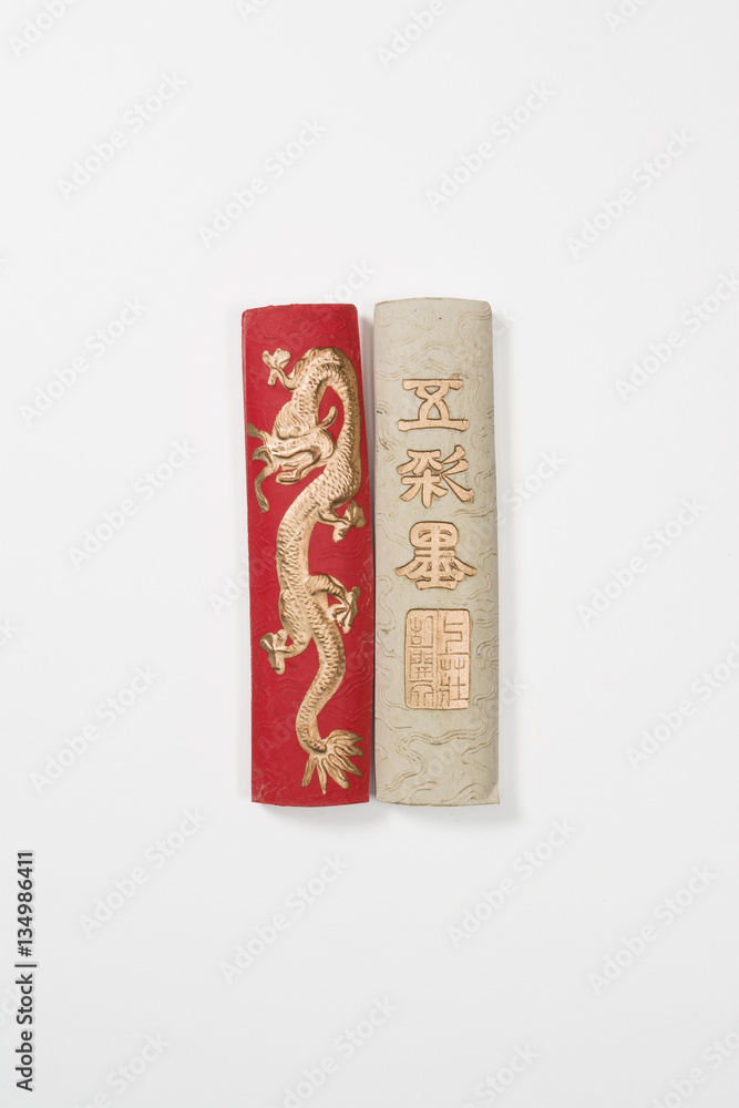 Chinese Calligraphy Ink Sticks Isolated on White Background (with clipping path) Chinese Calligraphy Ink Sticks Isolated on White Background (with clipping path)