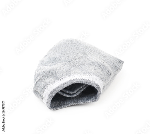 Gray low-cut ped socks isolated