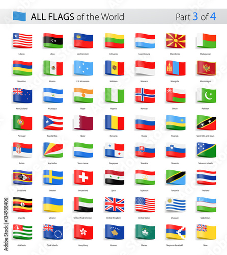 All World Tag Vector Flags - Collection