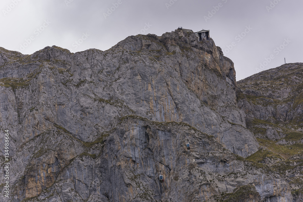 Fototapeta premium Cableway of Fuente Dé (Cantabria, Spain).
