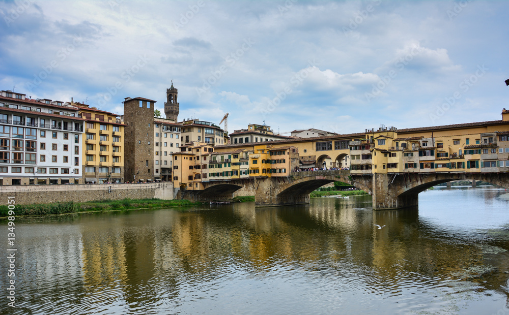 View of Ponte Vecchio in Florence