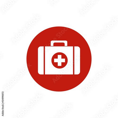 First Aid Kit icon vector design isolated on white background. 