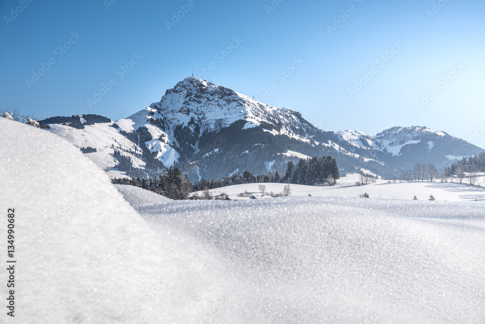 Beautiful winter landscape in Kitzbuhel, Tyrol, Austria Beautiful winter landscape in Kitzbuhel, Tyrol, Austria