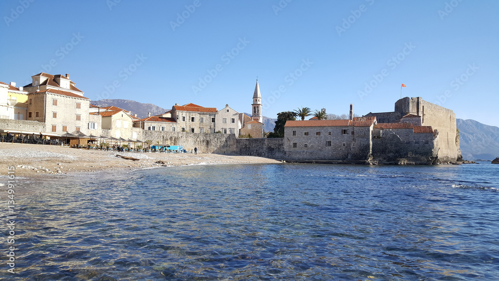The old town of Budva Montenegro