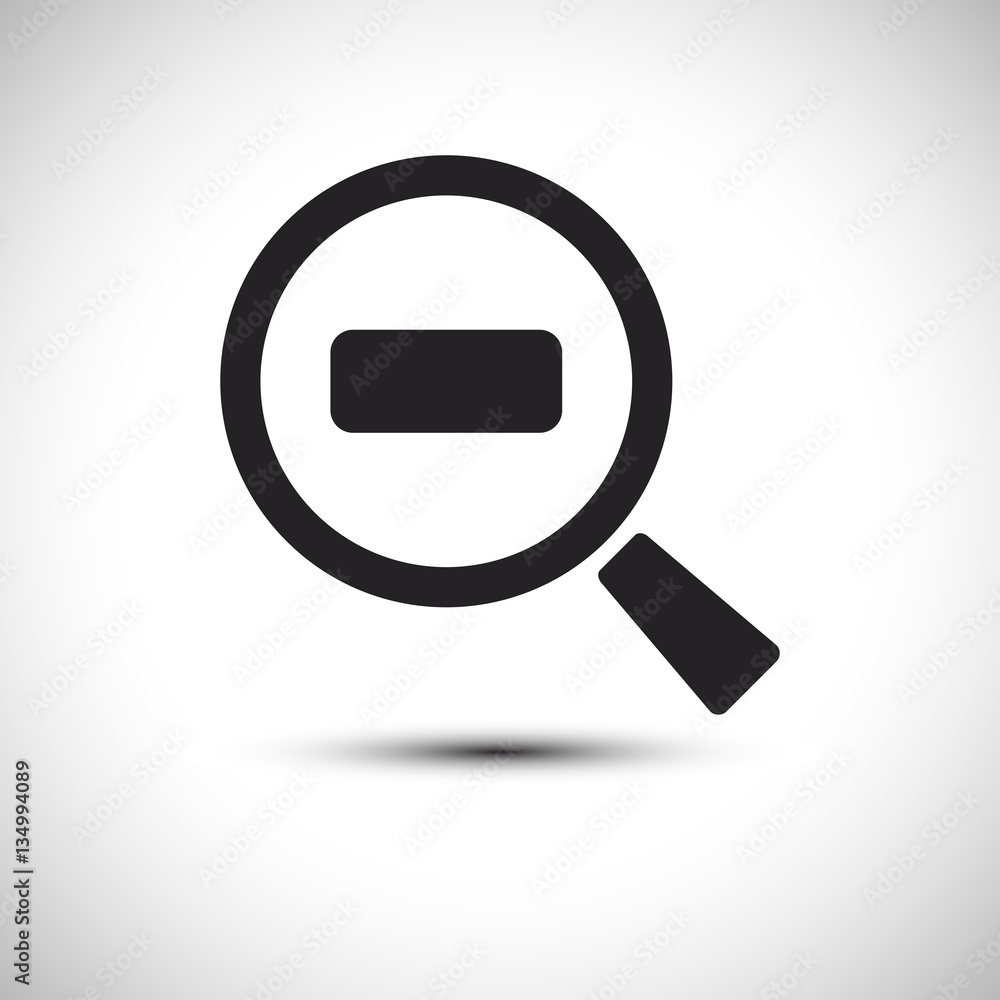 Search Icon. Magnifying glass Icon. Zoom Out Icon. Find Icon. Vector illustration. Search Icon. Magnifying glass Icon. Zoom Out Icon. Find Icon. Vector illustration.