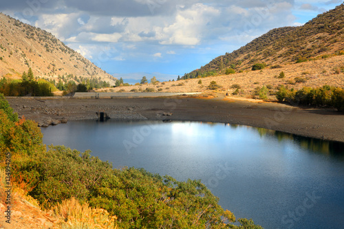 Lundy lake n Sierra Nevada mountains, California.