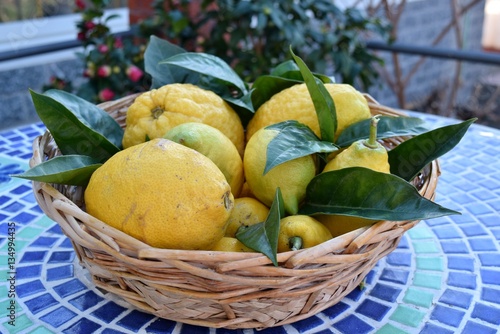 cestino di limoni e cedri