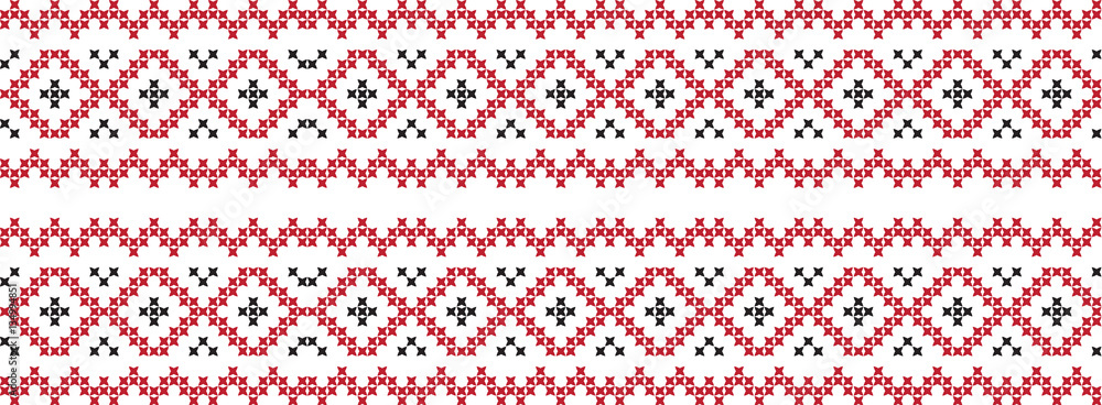embroidered Ukrainian national pattern cross embroidered Ukrainian national pattern cross