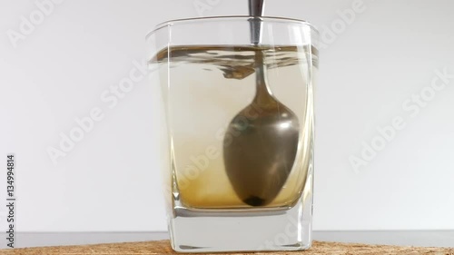 Making a glass of Himalayan Shilajit or Mumijo with water