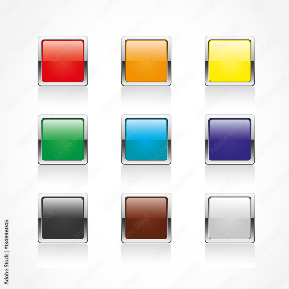 Set of 9 web buttons Set of 9 web buttons