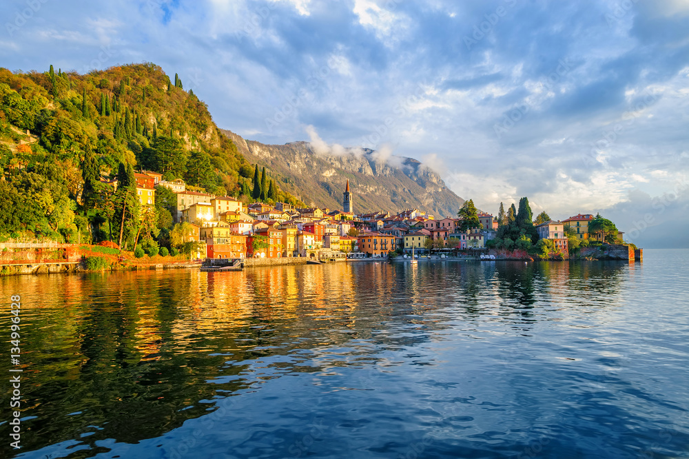 Resort town Varenna on Lake Como, Italy