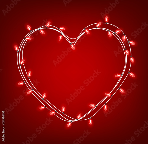 Valentine's love background with heart.