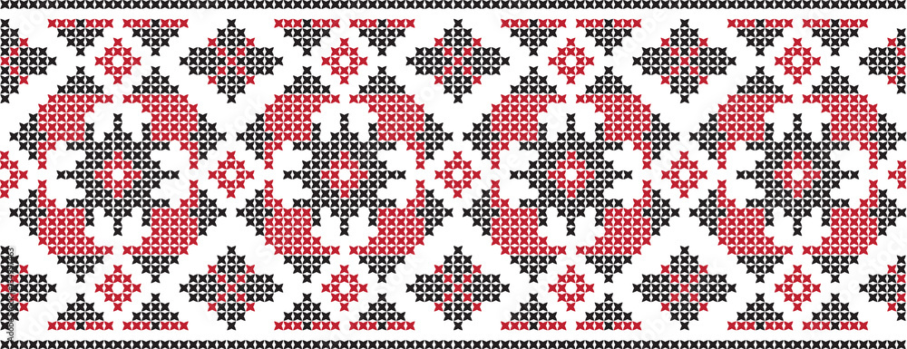 embroidered Ukrainian national pattern cross embroidered Ukrainian national pattern cross