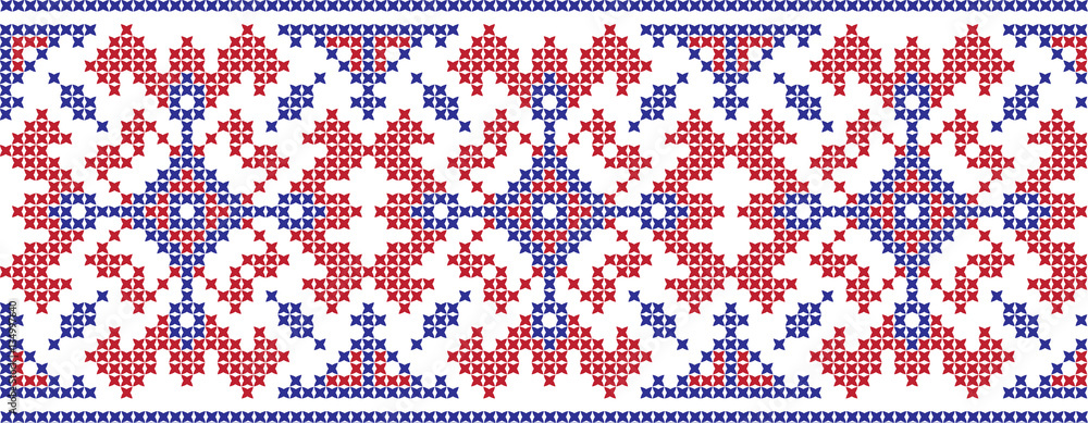embroidered Ukrainian national pattern cross embroidered Ukrainian national pattern cross