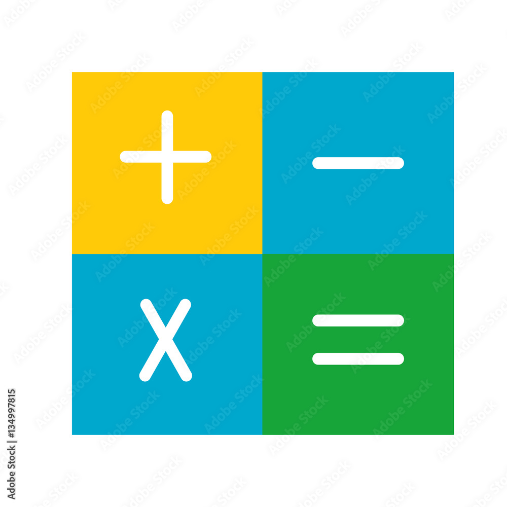 Math symbols icon. Isolated on white background. Math symbols icon. Isolated on white background.