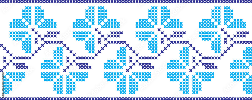 embroidered Ukrainian national pattern cross embroidered Ukrainian national pattern cross