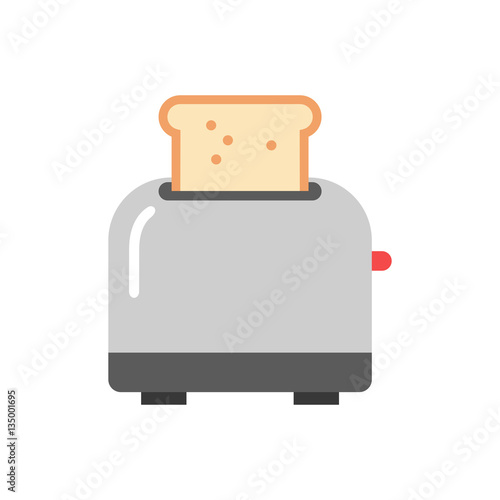 Old fashioned toaster vector illustration.