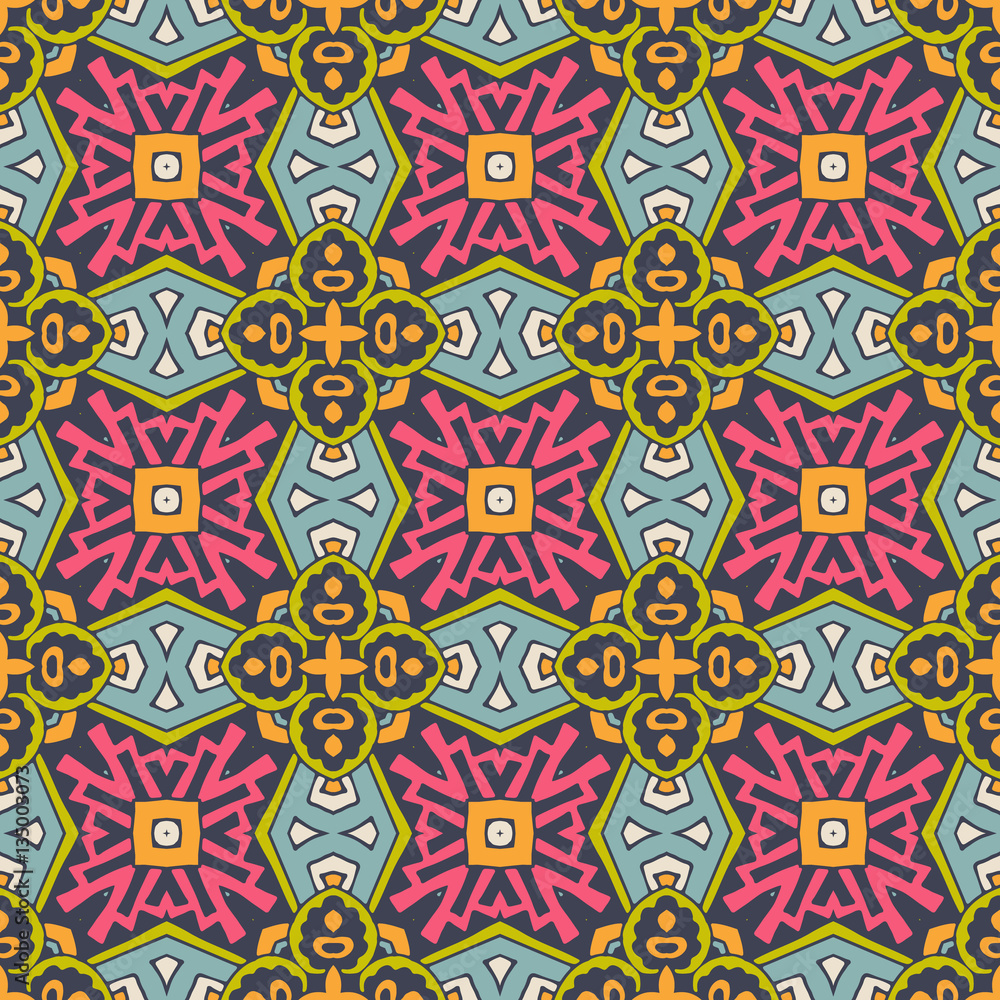 geometric seamless tribal pattern