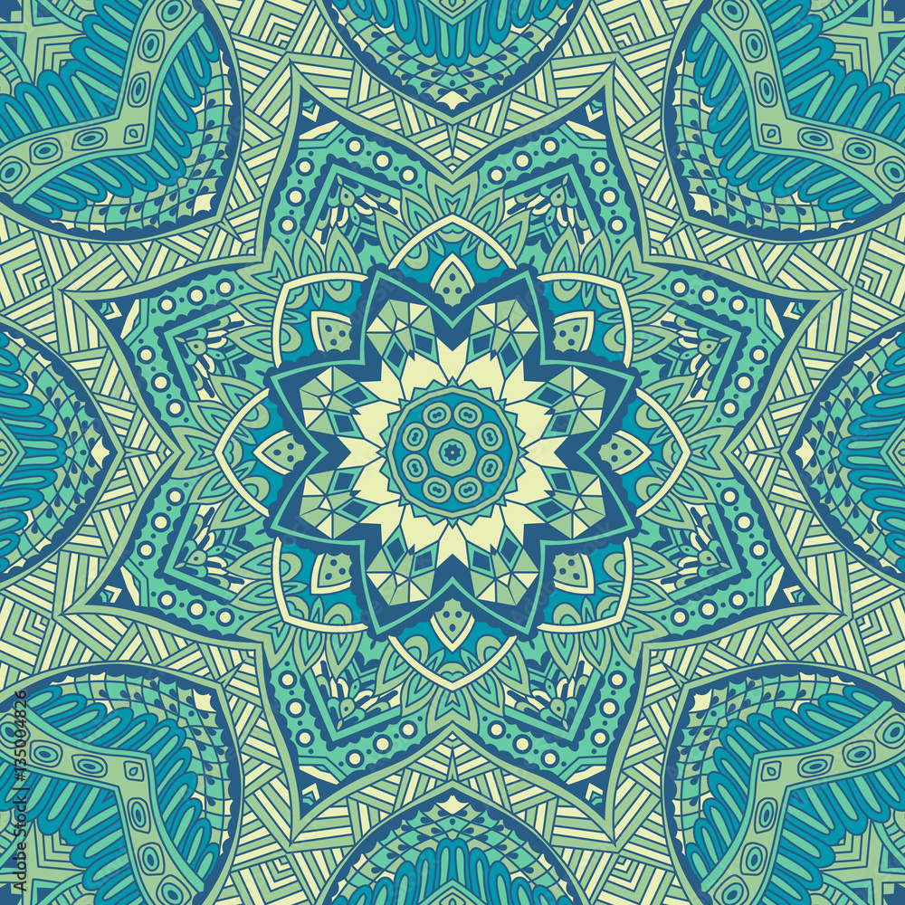 winter blue Seamless ornametal pattern.