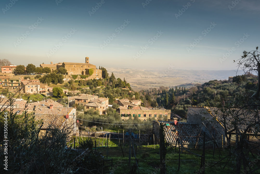 Famous of the best wines in the world town in Tuscany, Montalcin