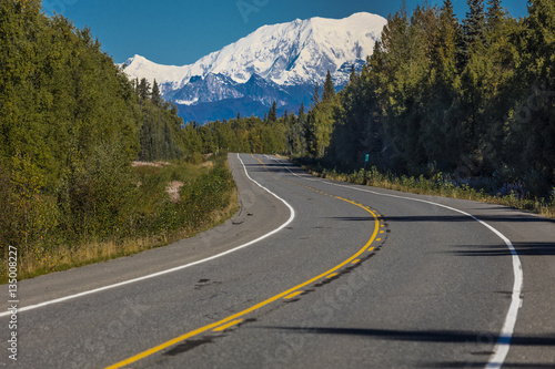 AUGUST 31, 2016 - Mount Denali from George Parks Highway, Route 3, Alaska - North of Anchorage