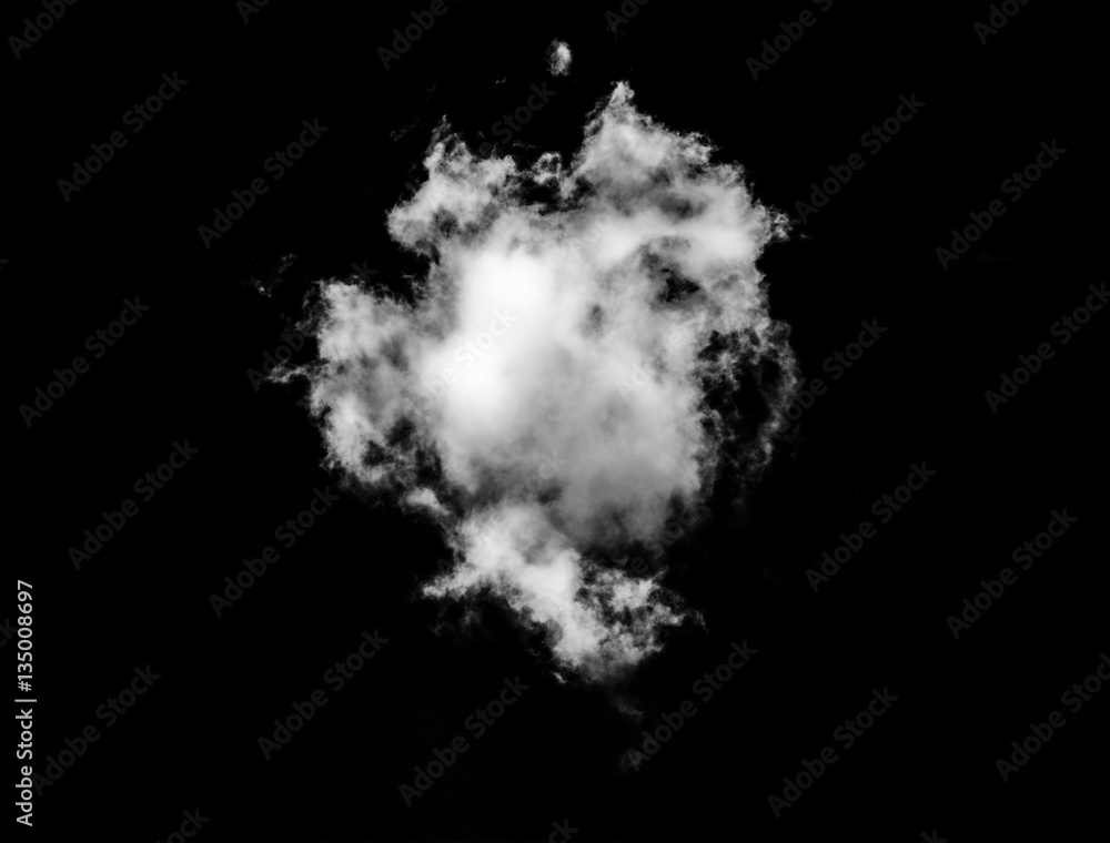 Obraz premium Clouds White on Black