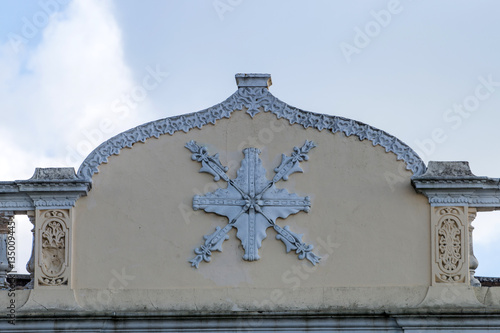 Typical detailed facade of Portuguese architecture