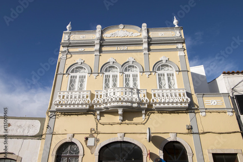 Typical detailed facade of Portuguese architecture